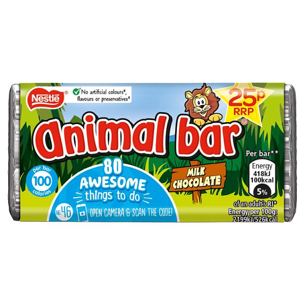 Animal Bar Milk Chocolate Bar